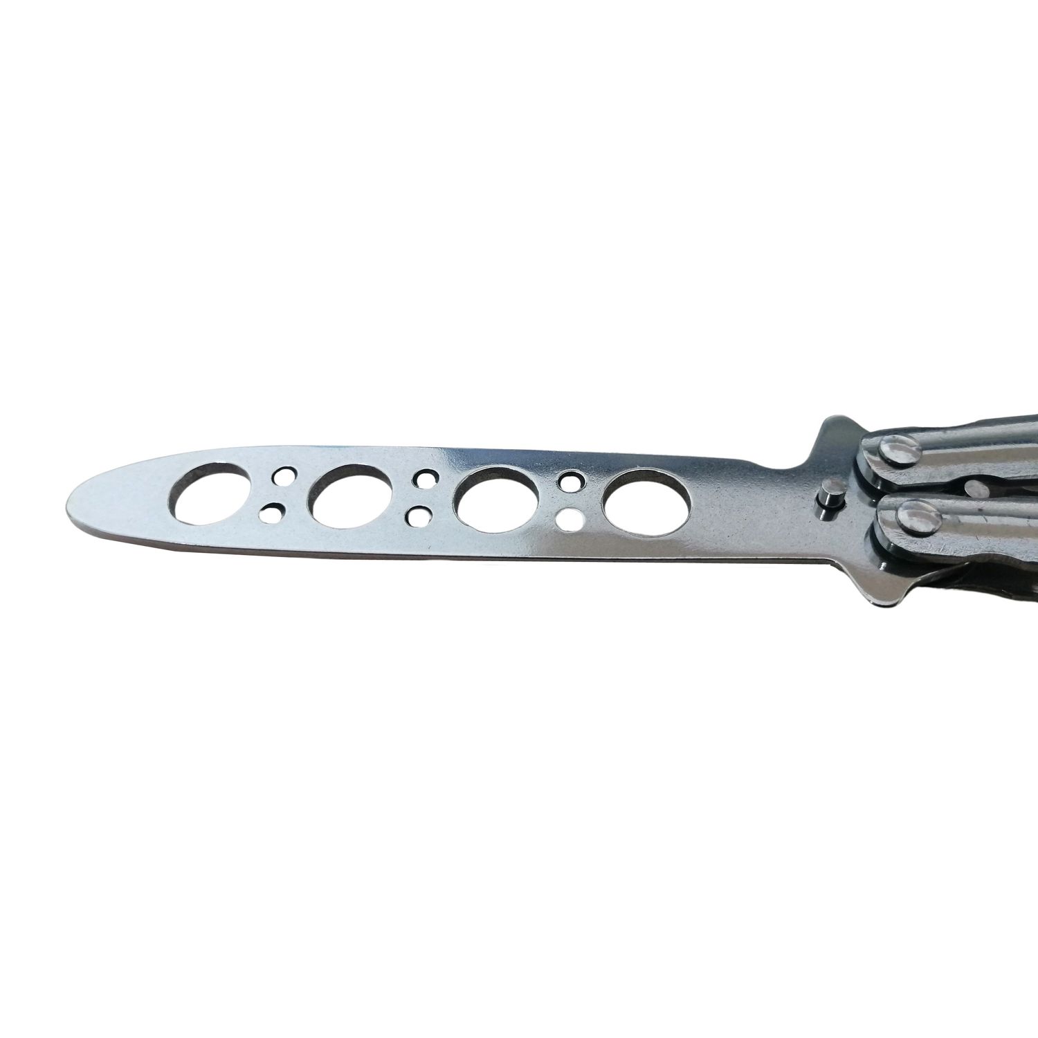 Briceag fluture de antrenament, otel inoxidabil, Basic Blade, 22 cm, argintiu fotografia produsului View 3 L