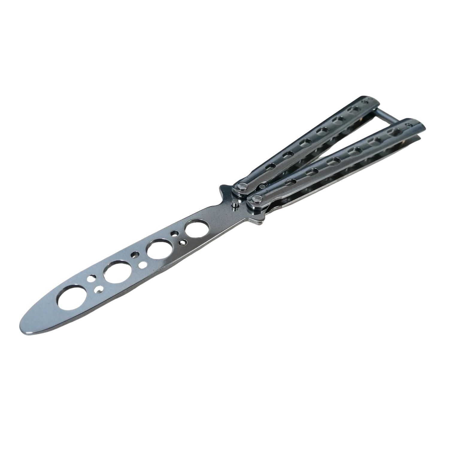Briceag fluture de antrenament, otel inoxidabil, Basic Blade, 22 cm, argintiu fotografia produsului