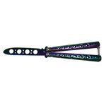 Cutit, Briceag fluture, Rainbow Style, pentru antrenament, 21.5 cm fotografia produsului