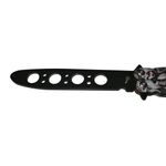 Cutit, Briceag fluture, Butterfly, Scared Skulls, pentru antrenament, 22 cm, gri fotografia produsului View 4 S