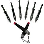 Set antrenament IdeallStore, nunceag si cutite de aruncat, multicolor fotografia produsului