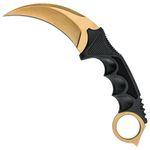 Cutit Karambit, auriu, 18.5 cm fotografia produsului