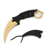 Cutit Karambit, auriu, 18.5 cm fotografia produsului View 2 S