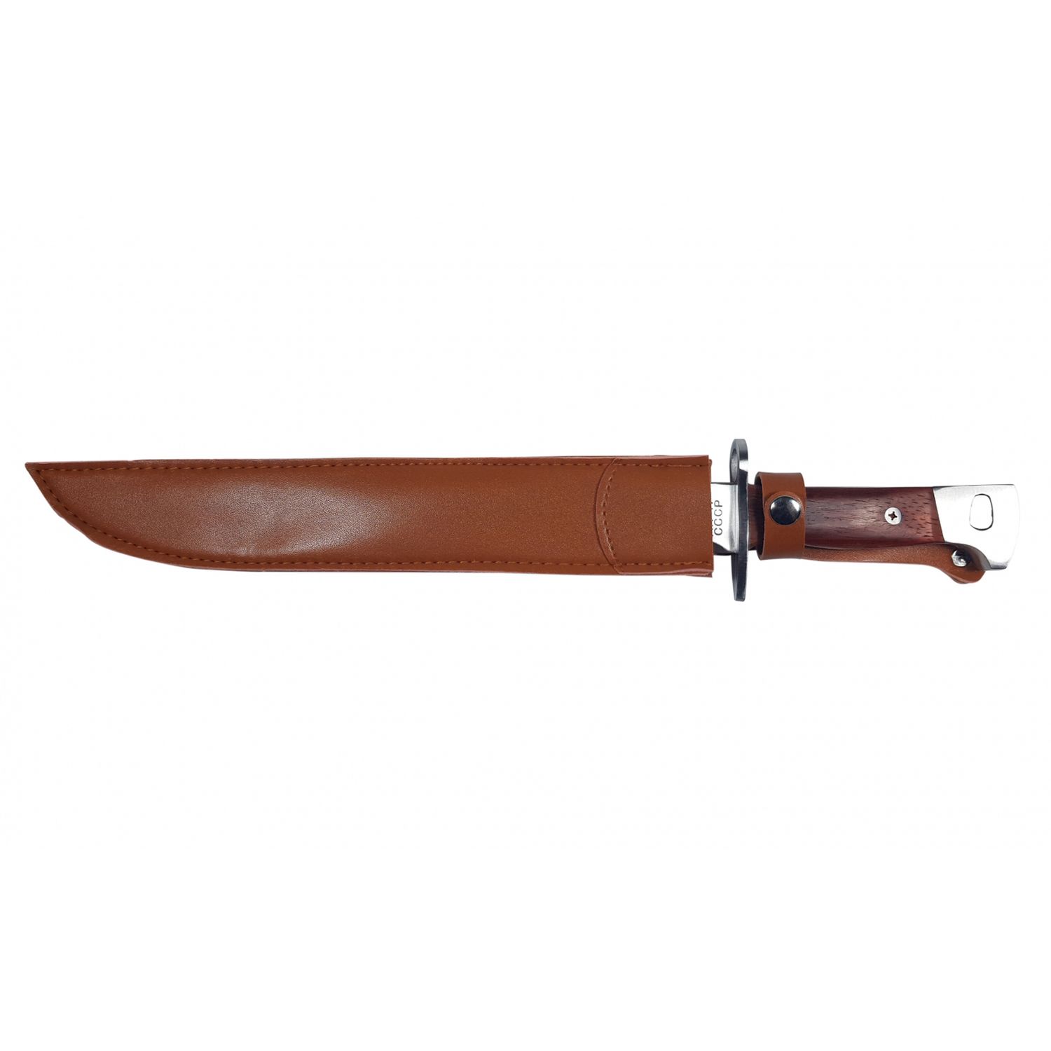 Cutit pentru camping si vanatoare, model AK, 39 cm, argintiu fotografia produsului View 3 L