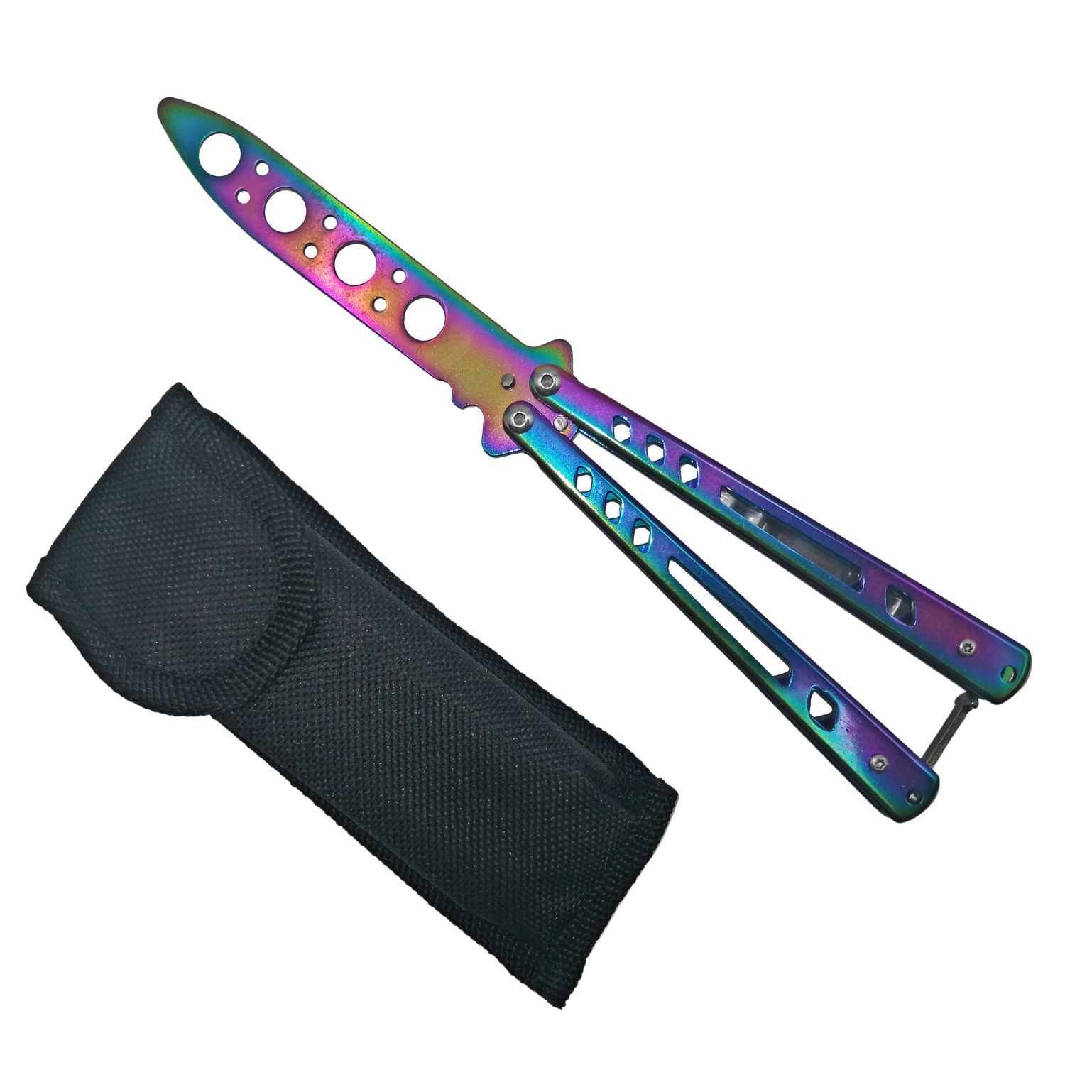 Briceag fluture, Rainbow Clash, antrenament, 22 cm fotografia produsului