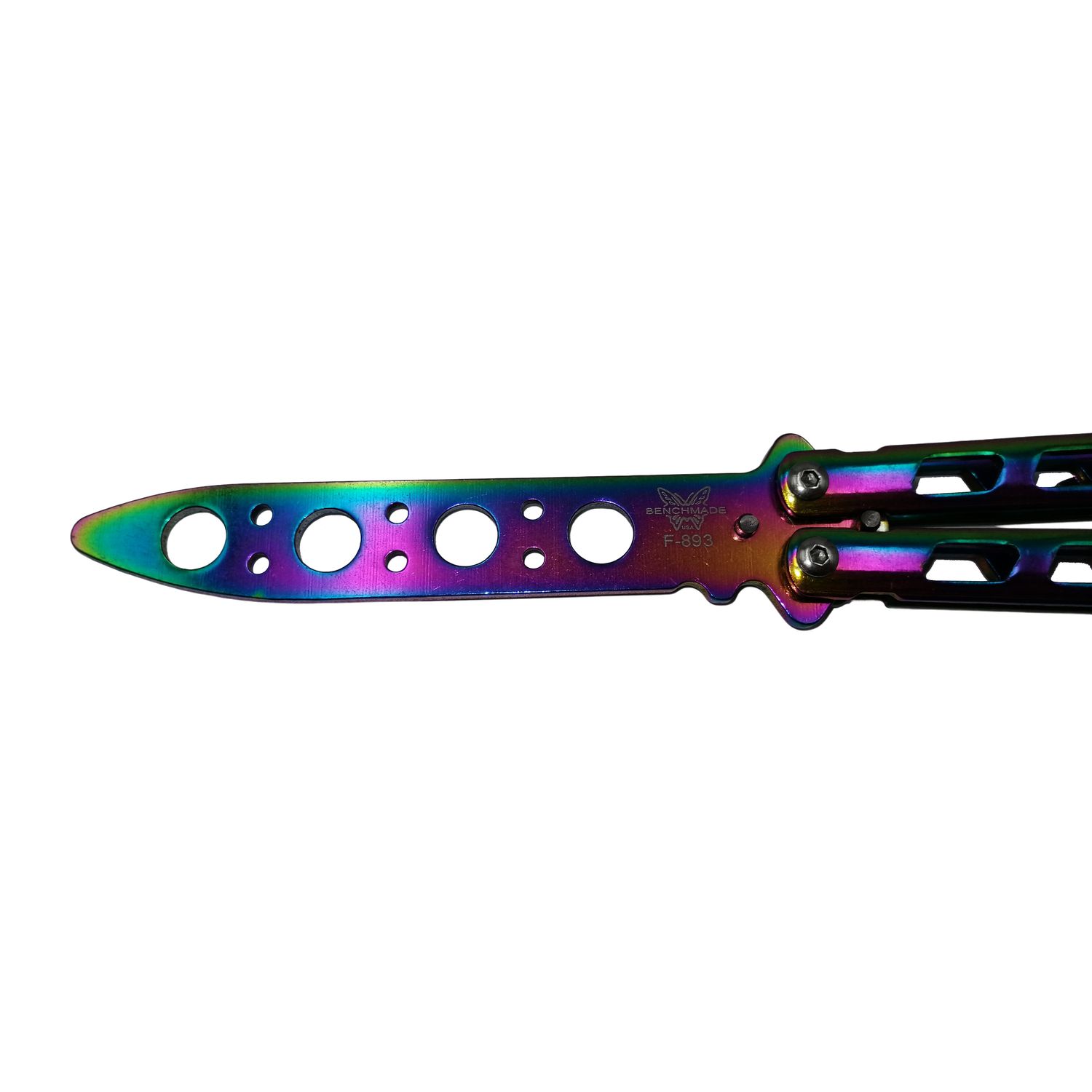 Briceag fluture IdeallStore, Butterfly Clash, antrenament, 22 cm, multicolor fotografia produsului View 4 L
