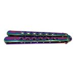 Briceag de antrenament, model fluture, Rainbow Stylish, 23.5 cm, multicolor, husa inclusa fotografia produsului View 5 S