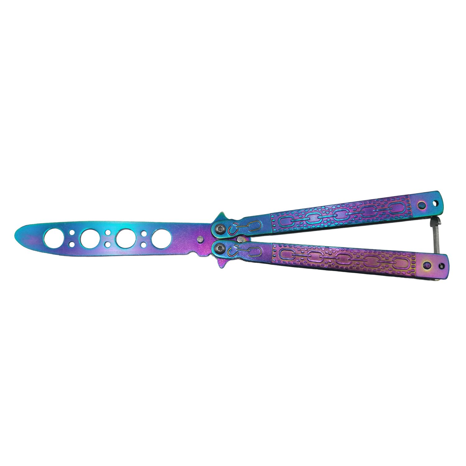 Briceag, model fluture, Chain Reaction, multicolor, 22 cm fotografia produsului