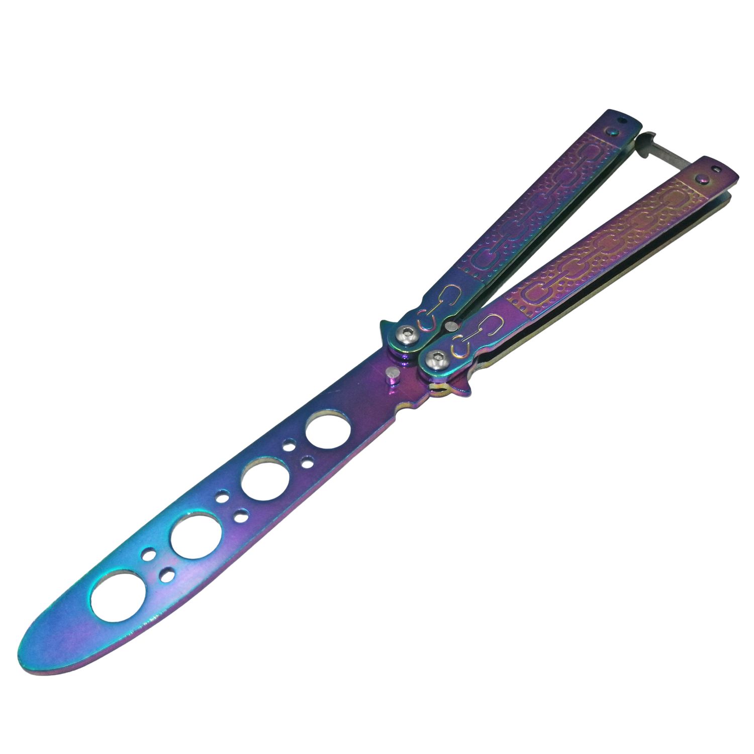 Briceag, model fluture, Chain Reaction, multicolor, 22 cm fotografia produsului View 2 L
