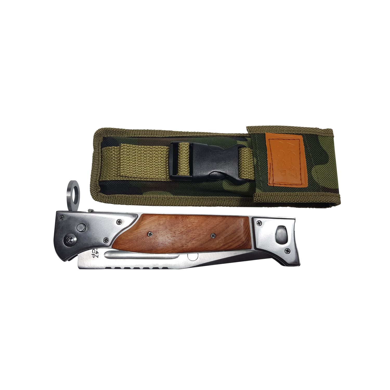 Set 2 cutite vanatoare, cadou briceag automatic AK-47 fotografia produsului View 9 L