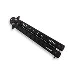 Briceag fluture IdeallStore tip pieptan, Black Comb, 22 cm, negru fotografia produsului View 8 S