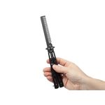Briceag fluture IdeallStore tip pieptan, Black Comb, 22 cm, negru fotografia produsului View 9 S