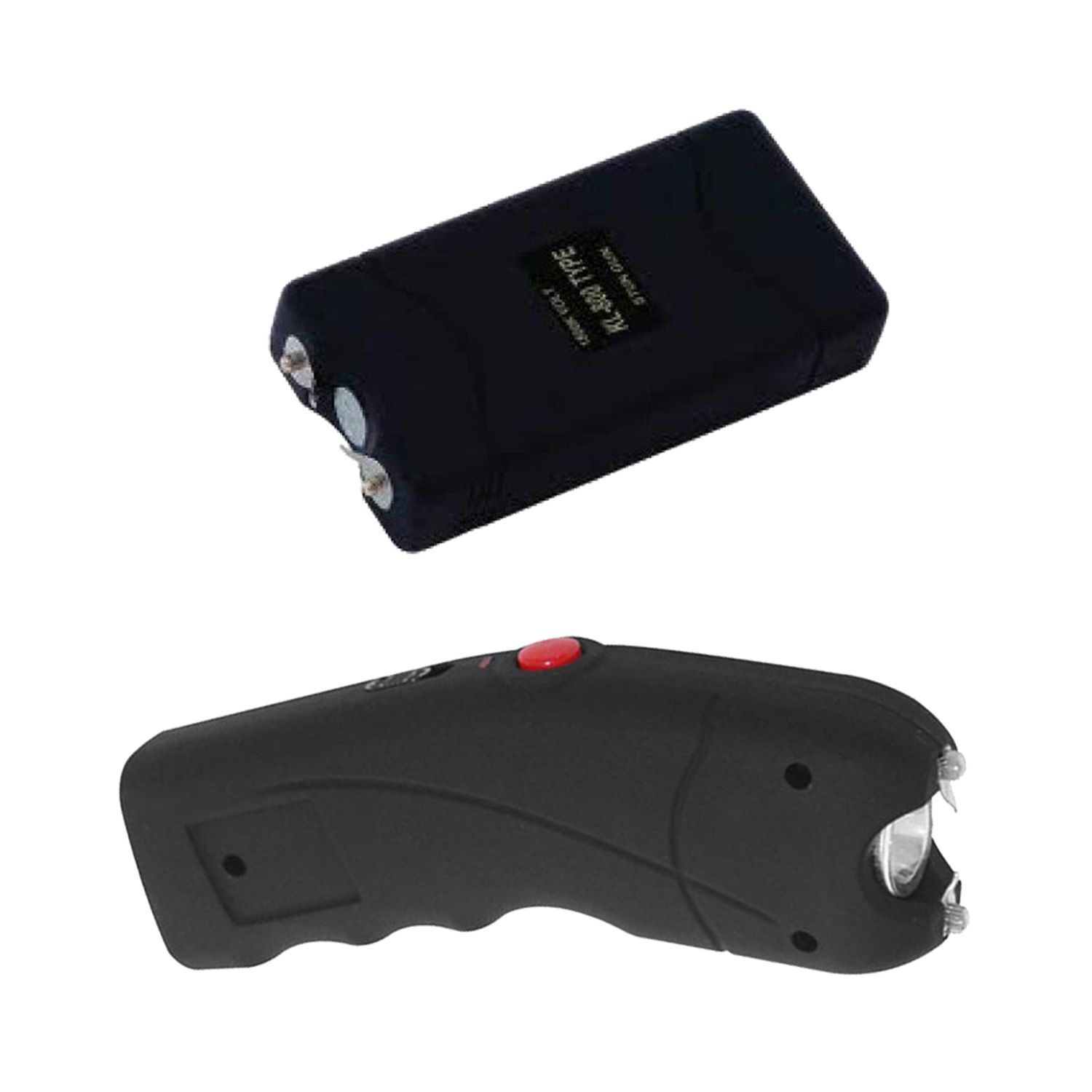 Pachet electrosoc TW 309, 2.5 mil V, 12 cm si mini electrosoc cu lanterna, 800 T, negru fotografia produsului
