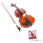 Vioara clasica din lemn 1/2 toc inclus + set corzi cadou fotografia produsului