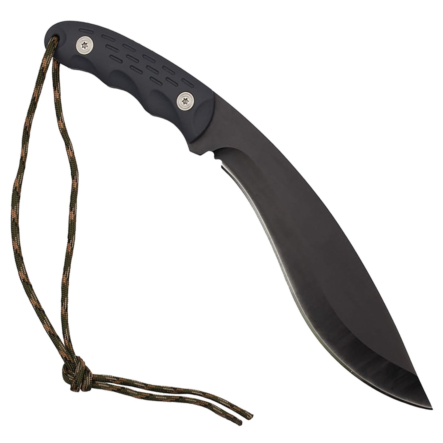 Cutit tip maceta IdeallStore&reg;, Mini Kukri, negru, 30 cm, teaca inclusa fotografia produsului View 4 L