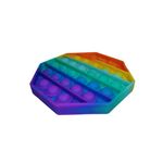 Jucarie antistres, Pop it, silicon, hexagon, 12.5 cm, multicolor fotografia produsului View 2 S