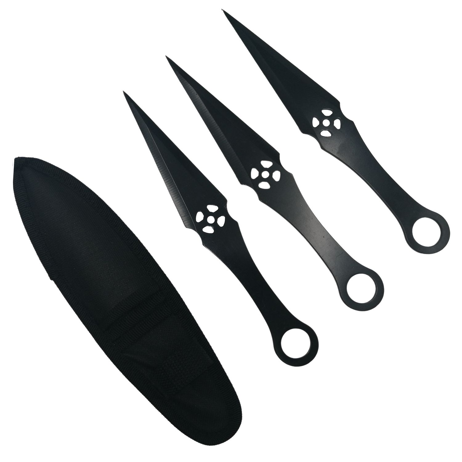 Set 3 cutite aruncat, Combat Sequence, negru, 23 cm fotografia produsului