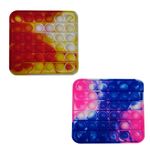 Set jucarii antistres, Pop it, silicon, patrat, 13 x 1.5 cm fotografia produsului