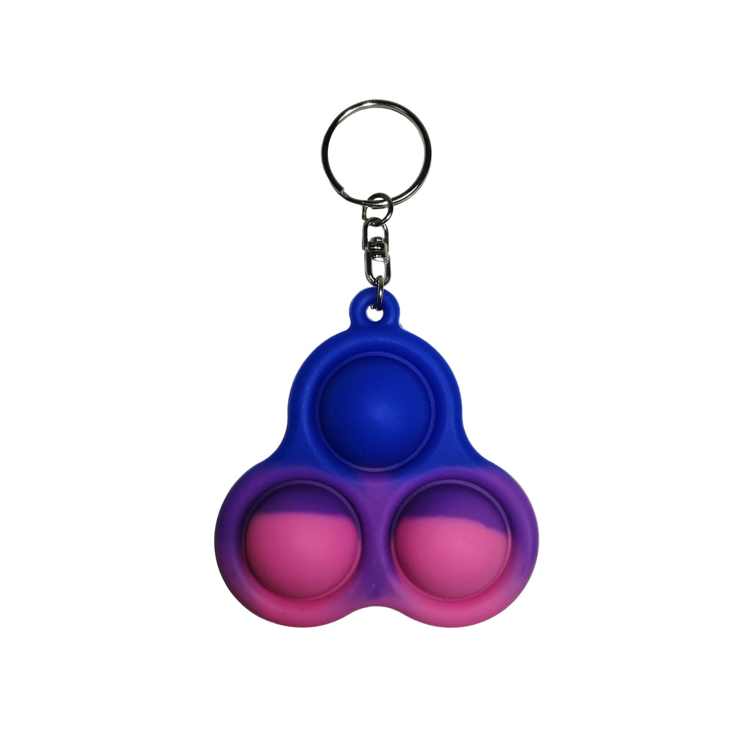 Set jucarii antistres, Pop it, breloc, 8 cm, tricolor, bila inclusa fotografia produsului View 3 L