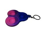 Set jucarii antistres, Pop it, breloc, 8 cm, tricolor, bila inclusa fotografia produsului View 6 S