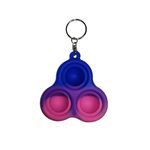 Set jucarii antistres, Pop it, breloc, 8 cm, tricolor, bila inclusa fotografia produsului View 4 S
