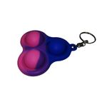 Set jucarii antistres, Pop it, breloc, 8 cm, tricolor, bila inclusa fotografia produsului View 5 S