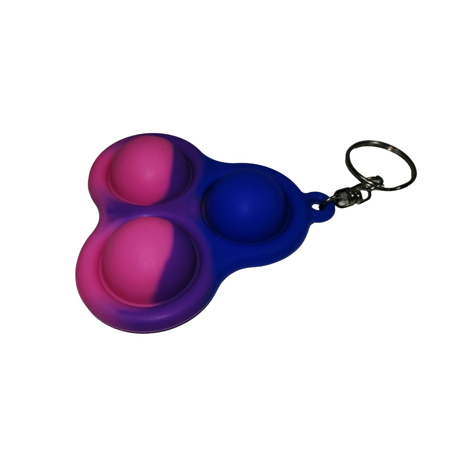 Set jucarii antistres, Pop it, breloc, 8 cm, tricolor, bila inclusa fotografia produsului View 5 L