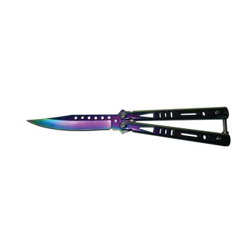 Cutit, Briceag fluture, Balisong, Butterfly, Rainbow Class, 21.5 cm, multicolor