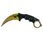 Cutit Karambit, auriu, Golden Spider, 18.5 cm fotografia produsului View 2 S
