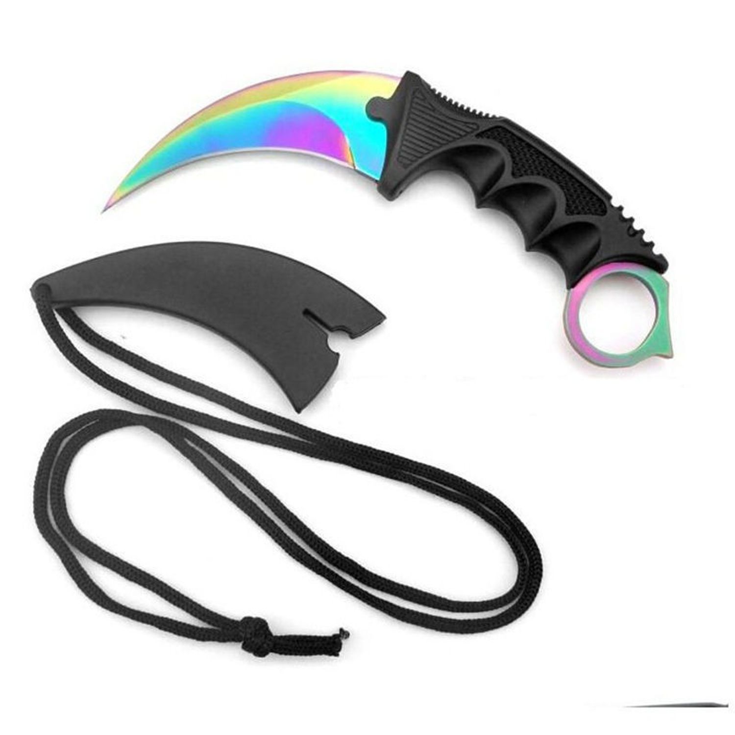 Cutit Karambit Fade Cs G0 cu teaca si snur + SPINNER fotografia produsului