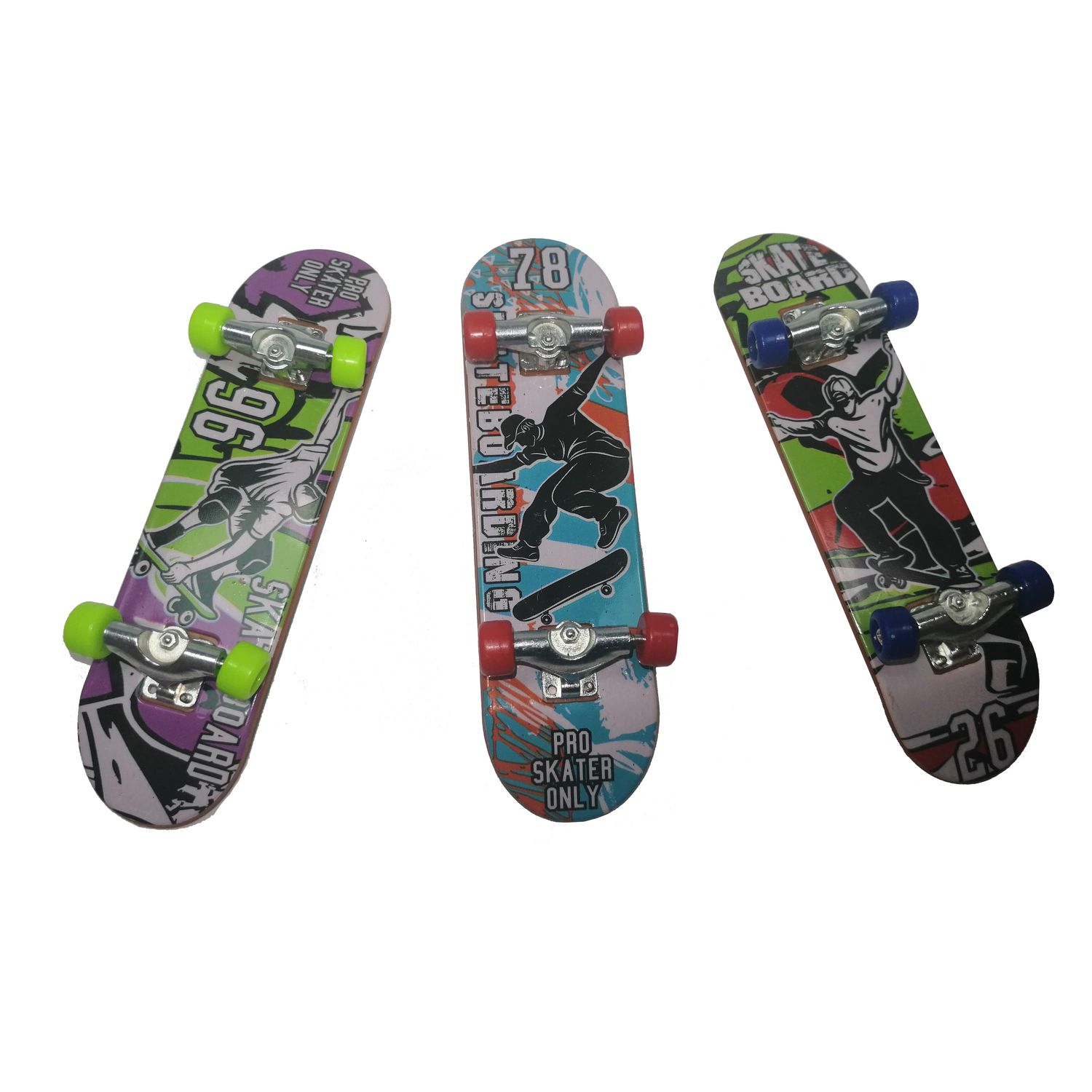 Set mini Skateboard, Fingerboard Extreme, 9.5 cm, negru fotografia produsului