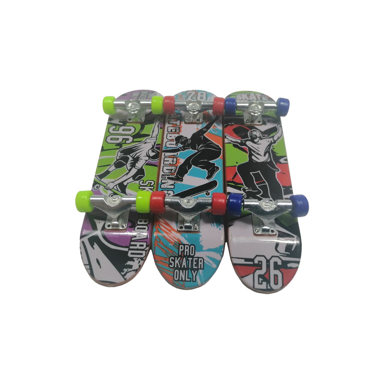 Set mini Skateboard, Fingerboard Extreme, 9.5 cm, negru fotografia produsului View 2 L