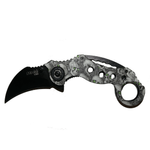 Cutit Karambit pliabil Skull-Trooper - Green Eyes, 18 cm fotografia produsului