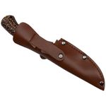 Cutit de vanatoare IdeallStore&reg;, Bone Density, 21 cm, argintiu, teaca piele fotografia produsului View 6 S