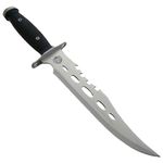 Cutit de vanatoare IdeallStore&reg;, Unity Blade, 36 cm, argintiu, teaca piele inclusa fotografia produsului View 3 S