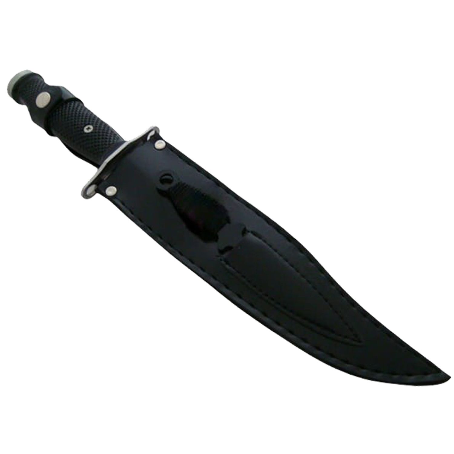 Cutit de vanatoare IdeallStore&reg;, Unity Blade, 36 cm, argintiu, teaca piele inclusa fotografia produsului View 2 L