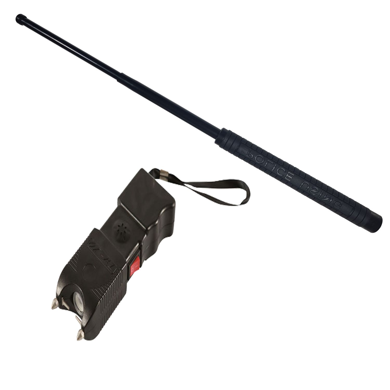 Set baston telescopic, Police, 50 cm si electrosoc, 400 kV fotografia produsului