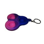 Jucarie antistres, Pop it, breloc, silicon, triunghi, 8 cm, multicolor fotografia produsului View 4 S