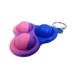 Jucarie antistres, Pop it, breloc, silicon, triunghi, 8 cm, multicolor fotografia produsului View 5 S