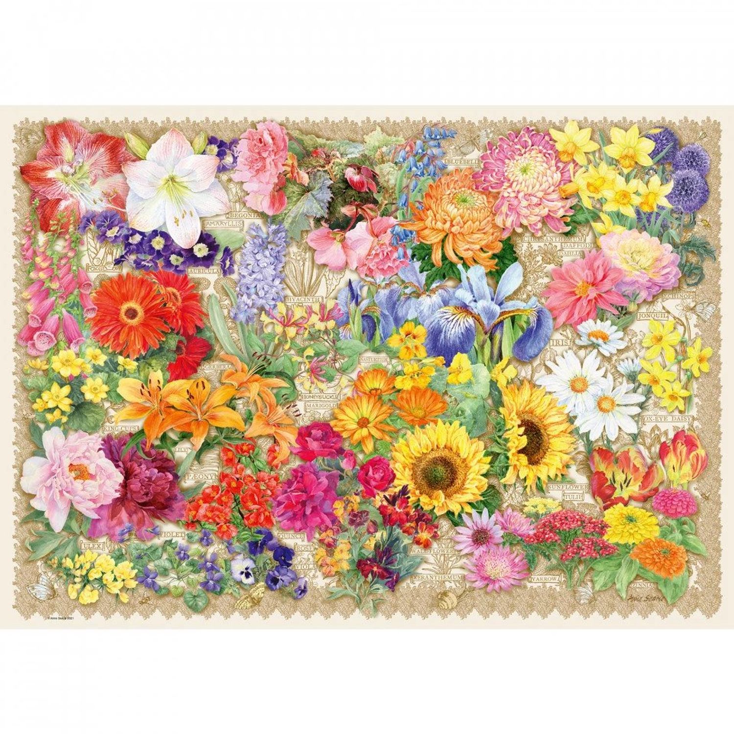 Puzzle Flori, 1000 Piese fotografia produsului View 2 L