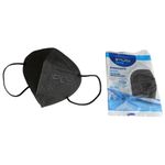 Masca FFP2, 5 straturi, BFE>95%, neagra, certificare CE 2841 fotografia produsului View 4 S
