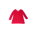 Bluza dama, Monsoon, Casual, Maneca lunga, Bumbac tricotat, M INTL, Rosu fotografia produsului