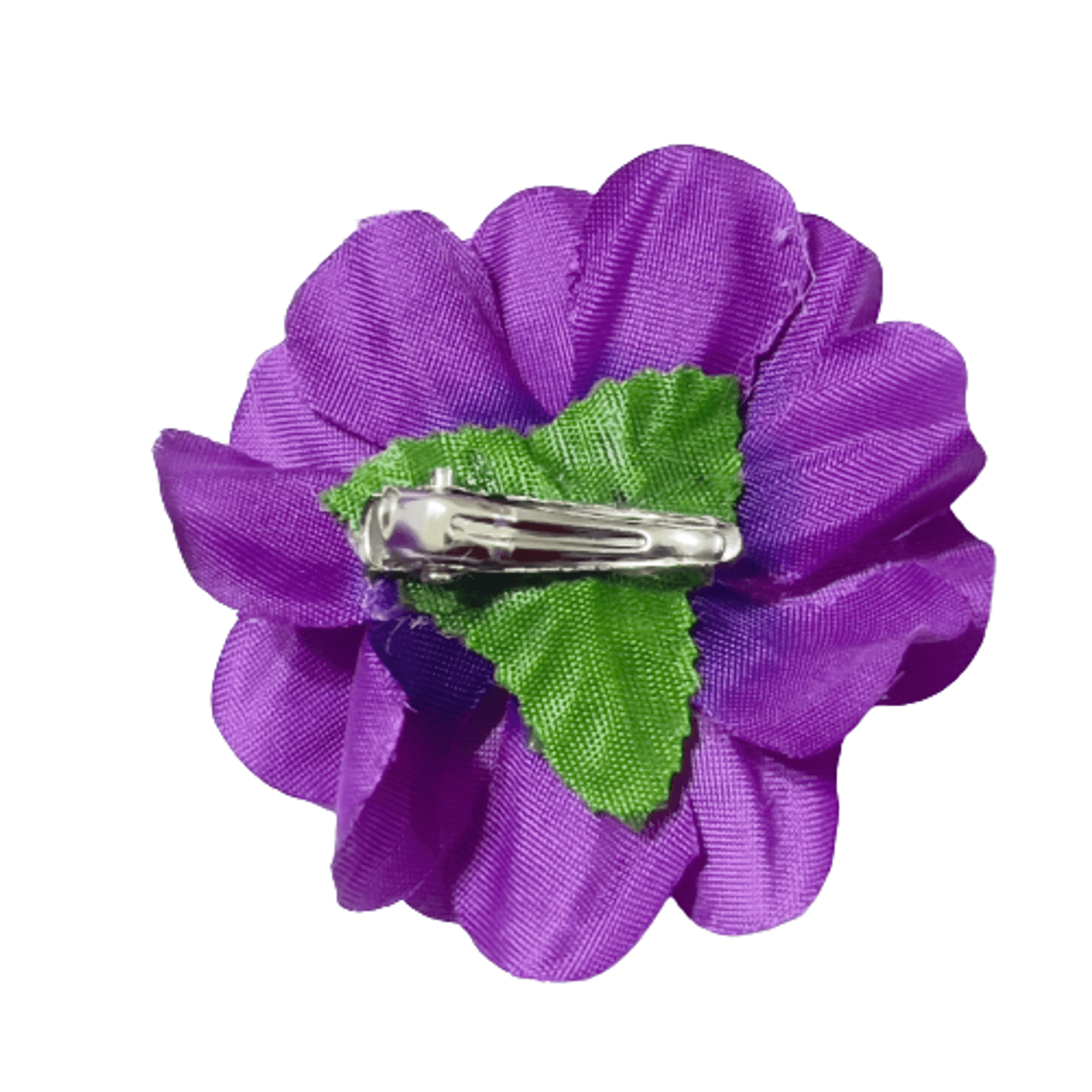 Agrafa de par, Handmade, Floare 3D, Cutie Cadou, Clips, Textil, Metal, 7x7x3 cm, Mov fotografia produsului View 5 L