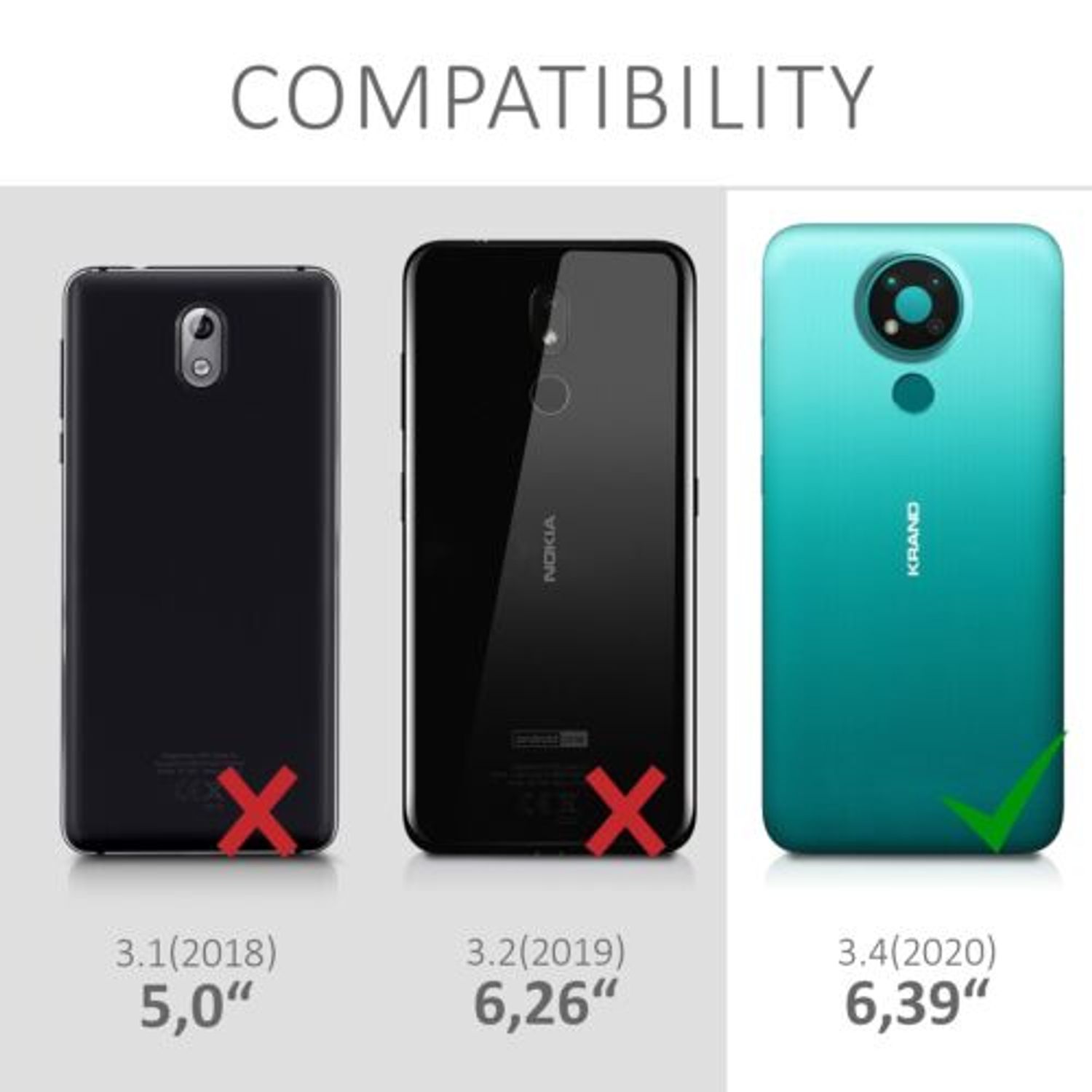 Husa pentru Nokia 3.4, Silicon, Rose Gold, 53495.89 fotografia produsului View 7 L