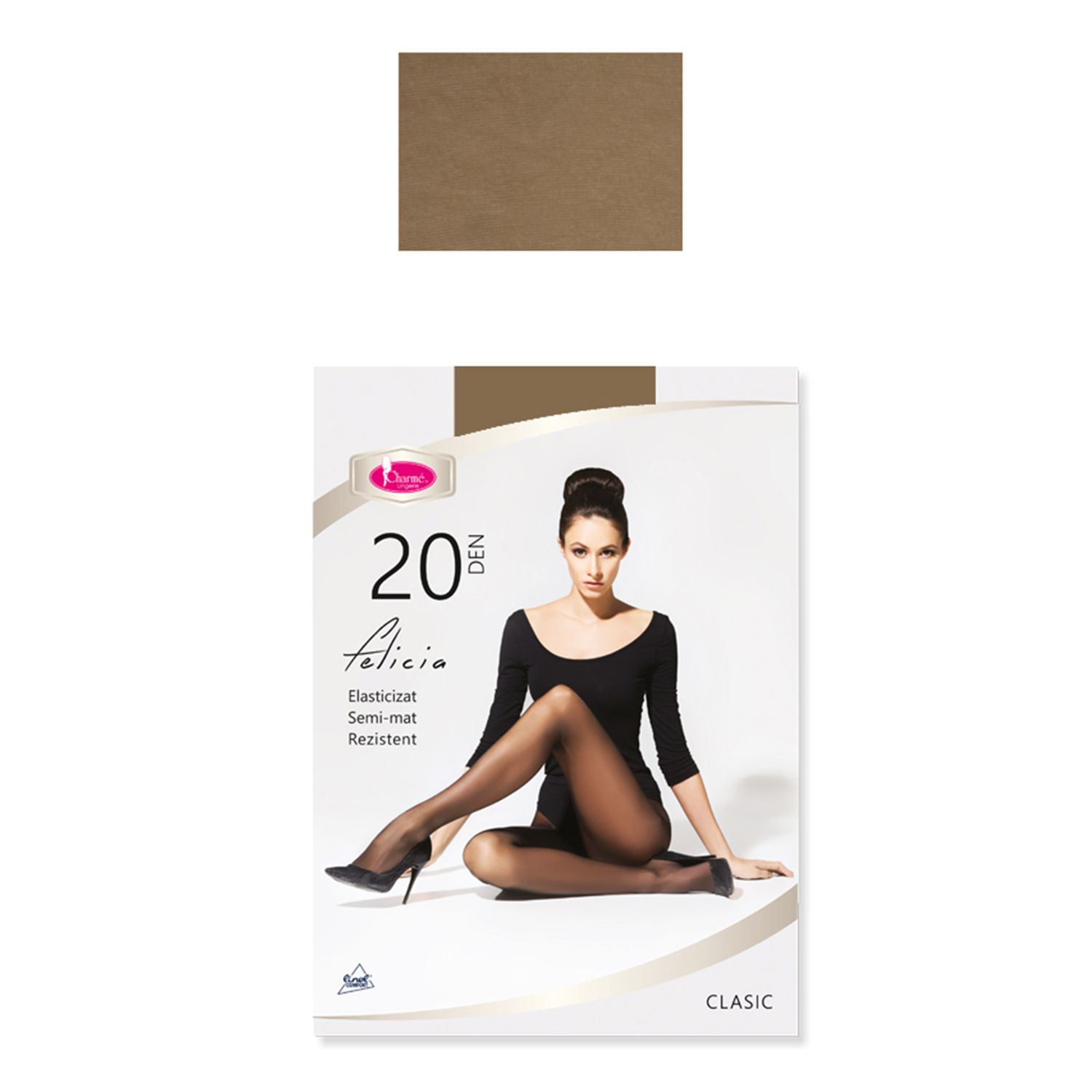 Dres transparent Felicia 20 DEN Claro 5-XL fotografia produsului View 3 L