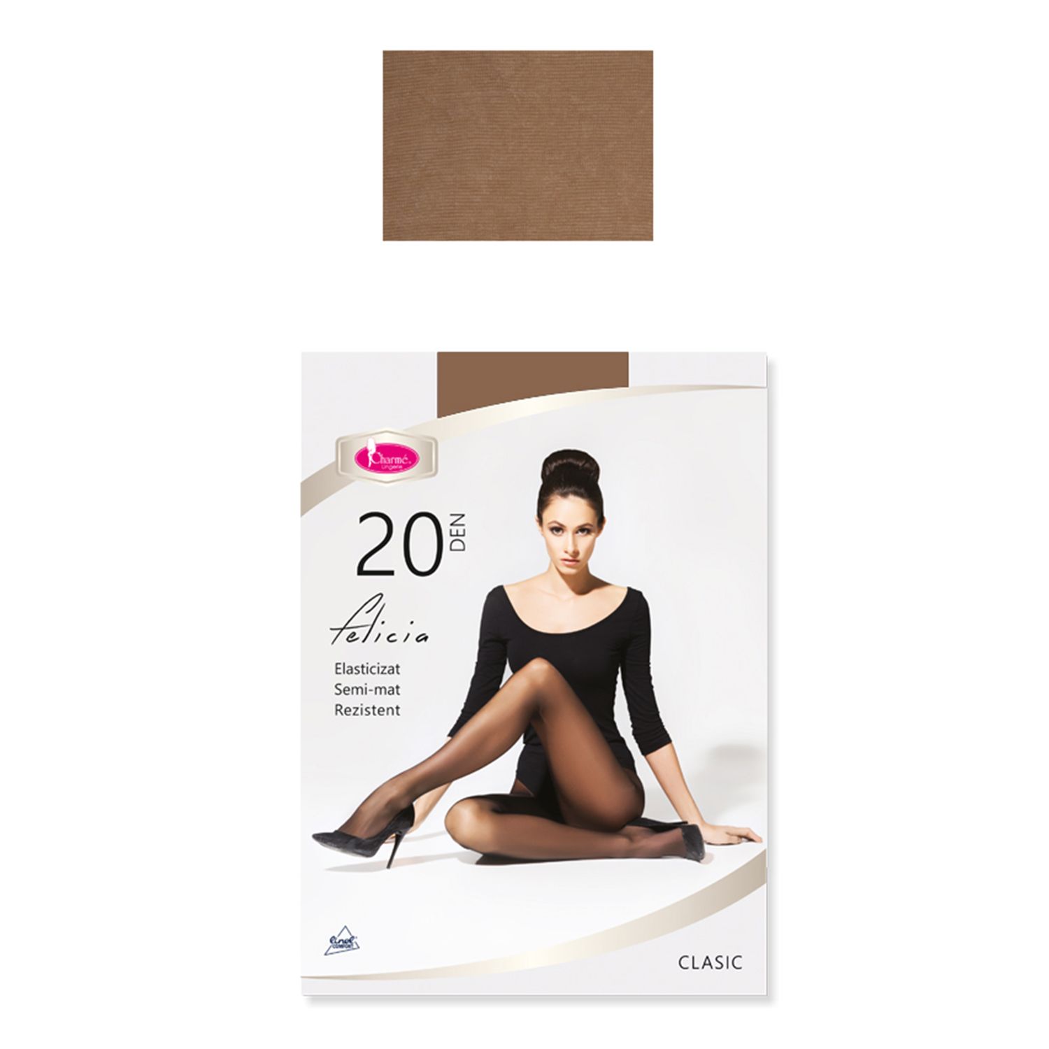 Dres transparent Felicia 20 DEN Nature 3-M fotografia produsului View 3 L