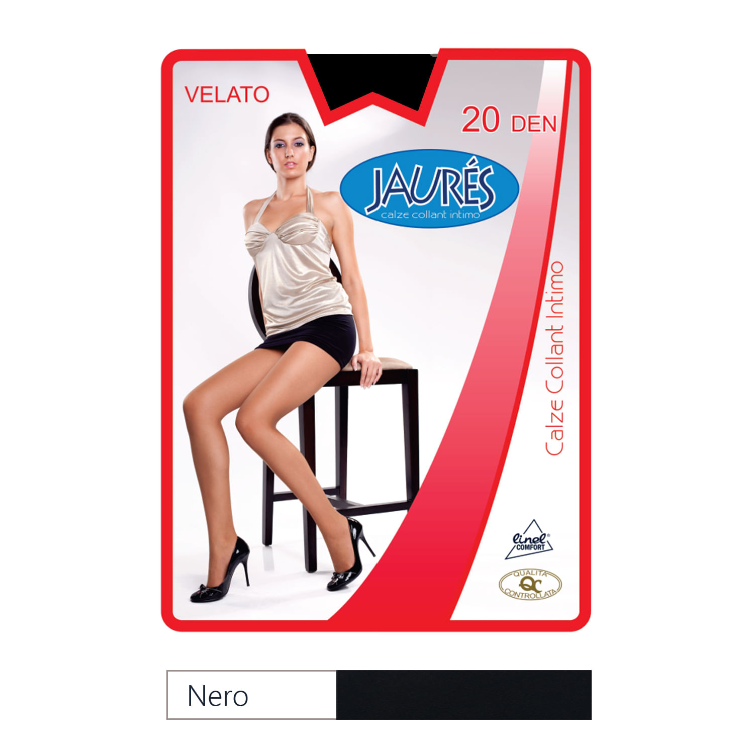 Dres transparent Jaures 20 DEN Nero 4-L fotografia produsului