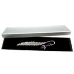 Semn de carte metalic pana cu ingeras ametist natural fotografia produsului View 2 S