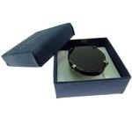 Inel reglabil statement masiv cu agat negru natural 16A fotografia produsului View 4 S