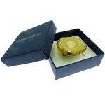 Inel reglabil statement masiv cu agat galben 4A fotografia produsului View 4 S